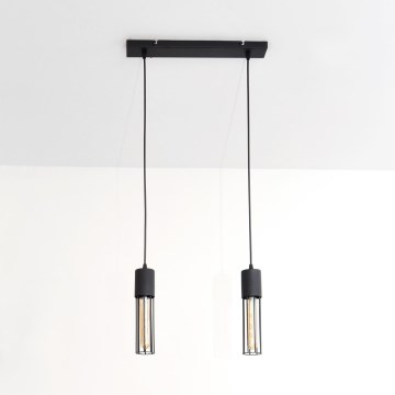 Żyrandol na lince MELODY 2xE27/15W/230V czarne