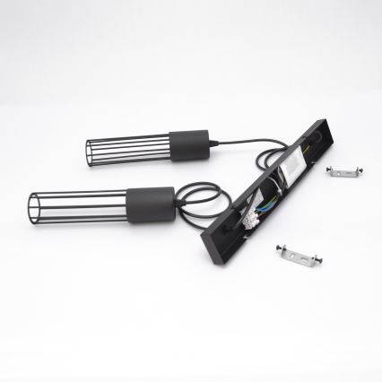 Żyrandol na lince MELODY 2xE27/15W/230V czarne