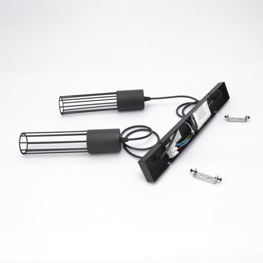 Żyrandol na lince MELODY 2xE27/15W/230V czarne