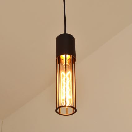 Żyrandol na lince MELODY 3xE27/15W/230V czarne