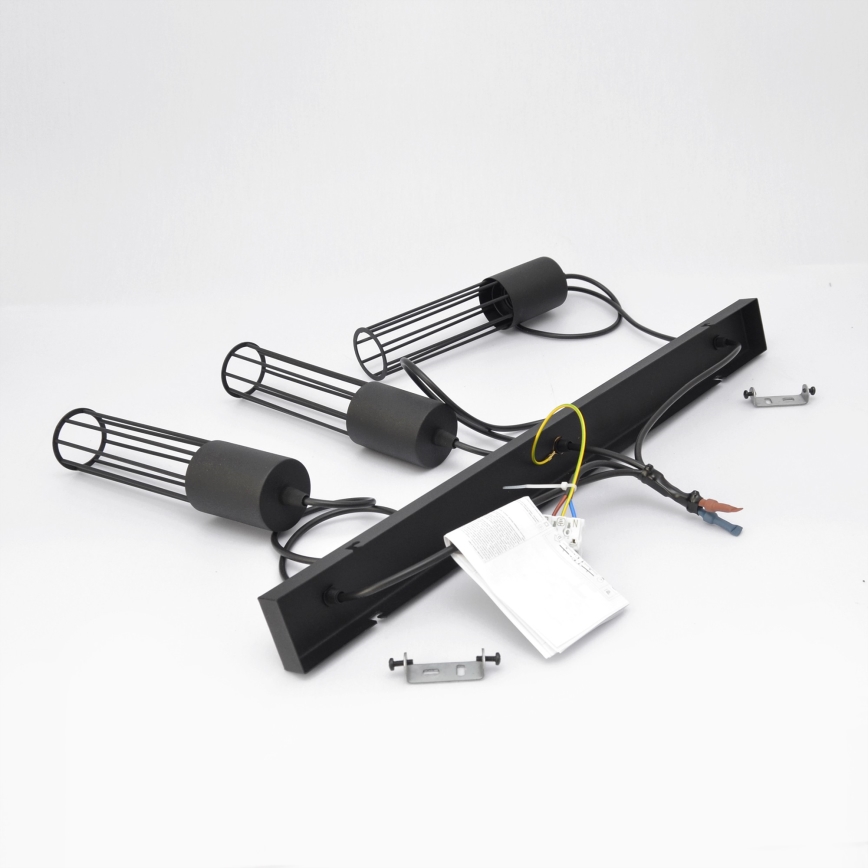 Żyrandol na lince MELODY 3xE27/15W/230V czarne