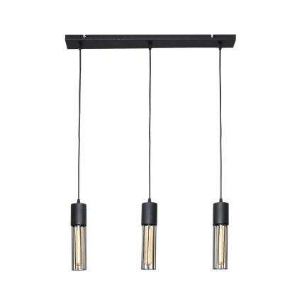 Żyrandol na lince MELODY 3xE27/15W/230V czarne