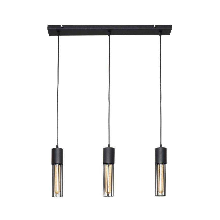 Żyrandol na lince MELODY 3xE27/15W/230V czarne