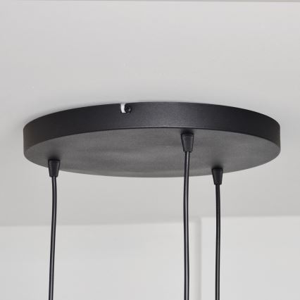 Żyrandol na lince MELODY 3xE27/15W/230V czarne