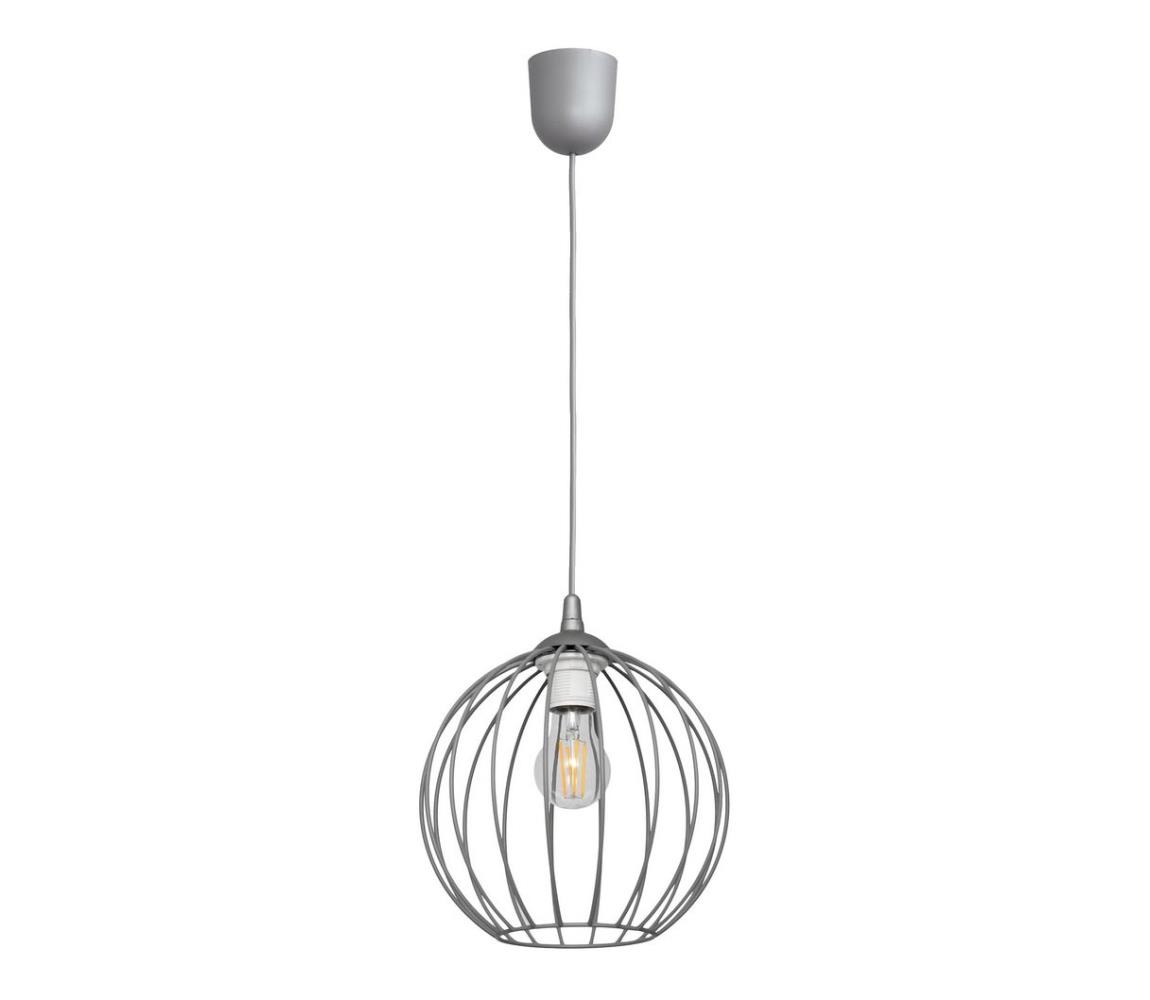 Żyrandol na lince MERCURE 1xE27/15W/230V grey