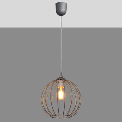Żyrandol na lince MERCURE 1xE27/15W/230V grey