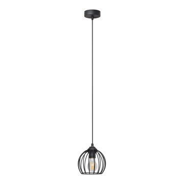 Żyrandol na lince MERCURE 1xE27/15W/230V śr. 16 cm czarny