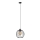 Żyrandol na lince MERCURE 1xE27/15W/230V śr. 24 cm czarny