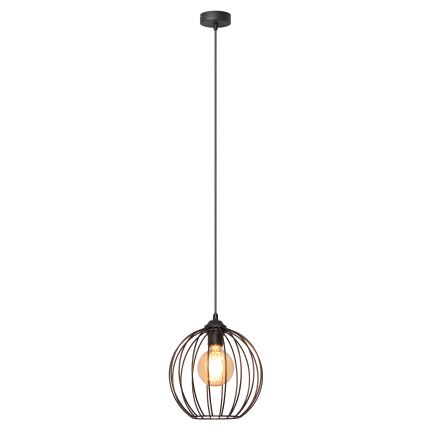 Żyrandol na lince MERCURE 1xE27/15W/230V śr. 24 cm czarny
