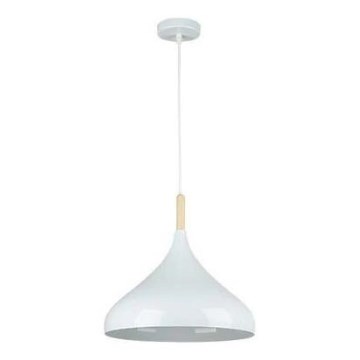 Żyrandol na lince MIKO 1xE27/60W/230V śr. 32 cm biały