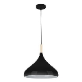 Żyrandol na lince MIKO 1xE27/60W/230V śr. 32 cm czarny