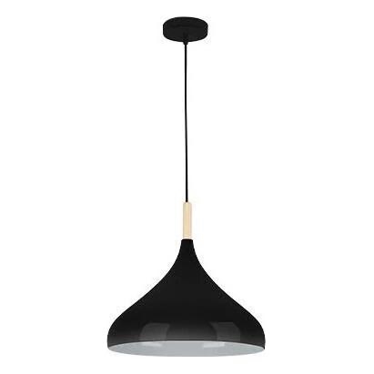 Żyrandol na lince MIKO 1xE27/60W/230V śr. 32 cm czarny