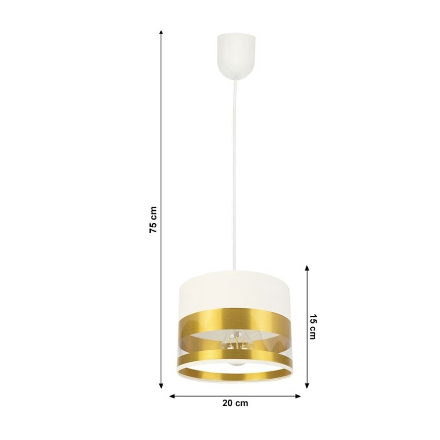 Żyrandol na lince MILO 1xE27/60W/230V złoty