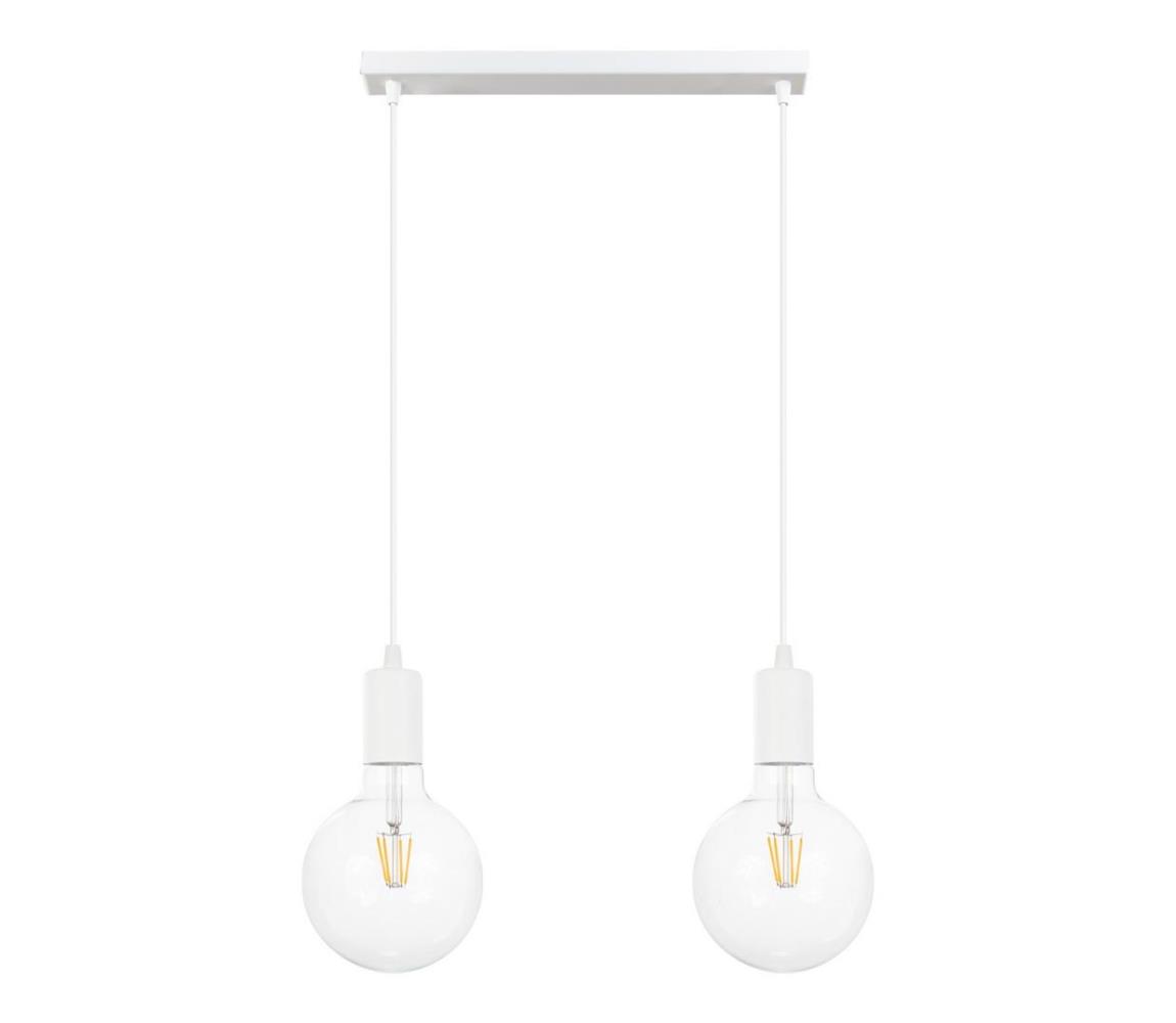 Żyrandol na lince MIROS 2xE27/60W/230V biały