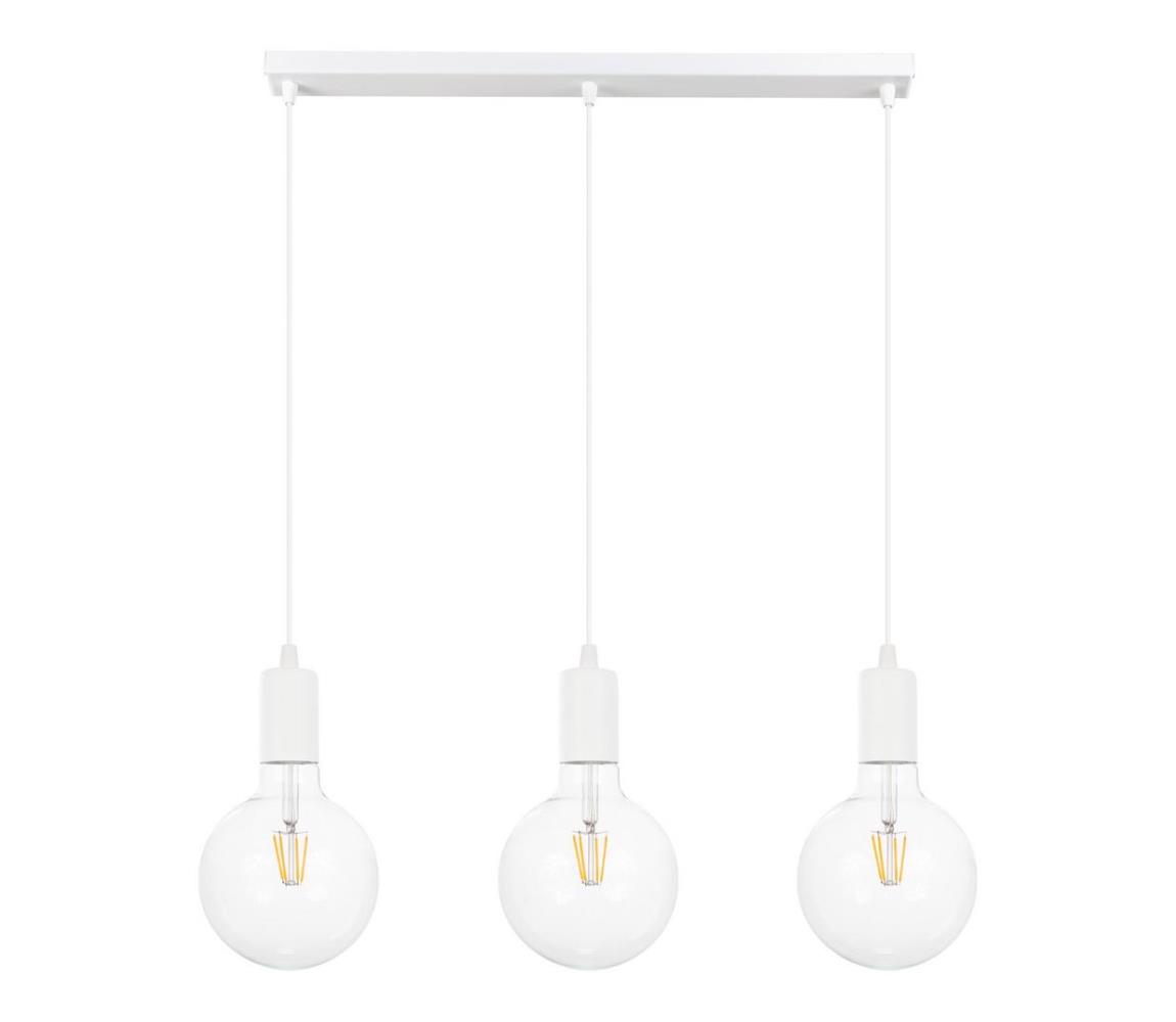 Żyrandol na lince MIROS 3xE27/60W/230V biały