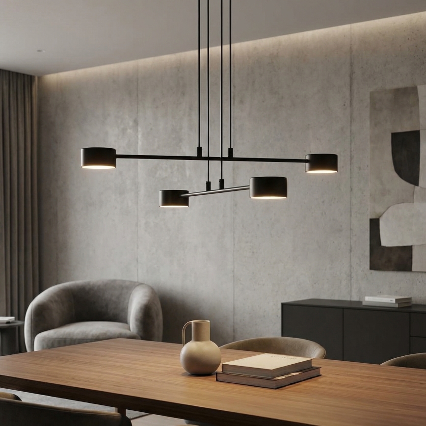 Żyrandol na lince MODUS 4xGX53/12W/230V czarny