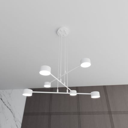 Żyrandol na lince MODUS 6xGX53/10W/230V biały
