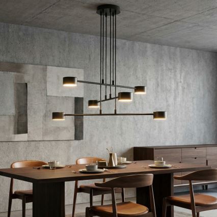 Żyrandol na lince MODUS 6xGX53/10W/230V czarny