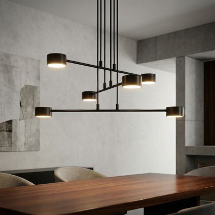 Żyrandol na lince MODUS 6xGX53/10W/230V czarny