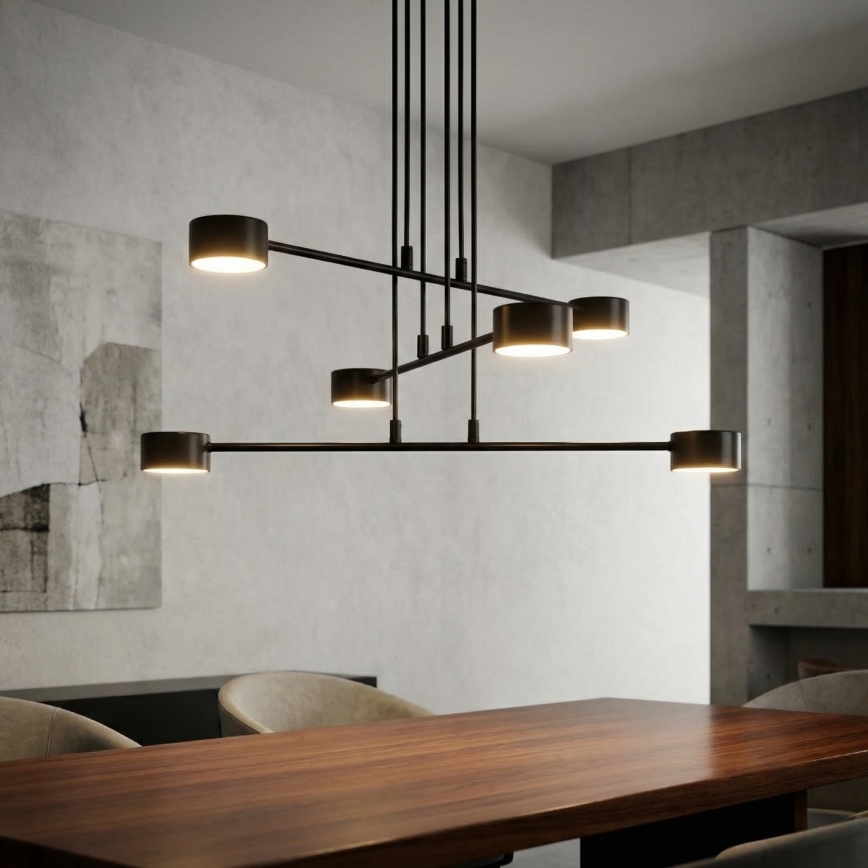 Żyrandol na lince MODUS 6xGX53/10W/230V czarny