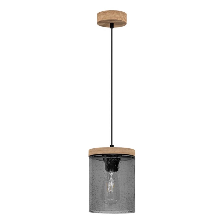 Żyrandol na lince MONSUN 1xE27/60W/230V sosna