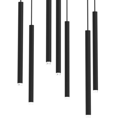 Żyrandol na lince MONZA 7xG9/8W/230V czarny