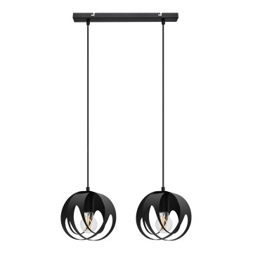 Żyrandol na lince MOONLIGHT 2xE27/15W/230V czarny