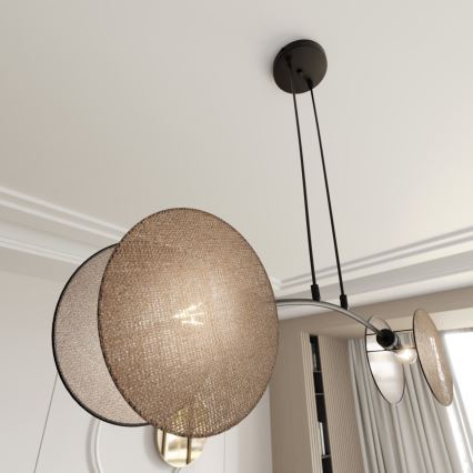 Żyrandol na lince MOTIF 2xE27/15W/230V beżowy