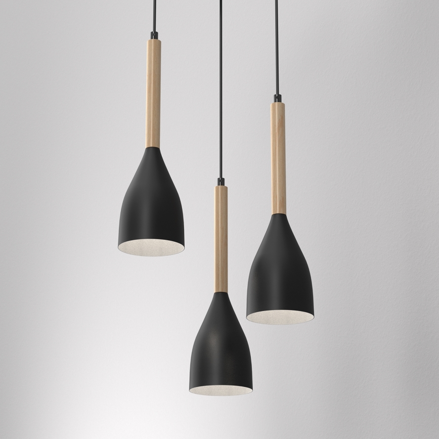 Żyrandol na lince MUZA 3xE27/60W/230V okrągły