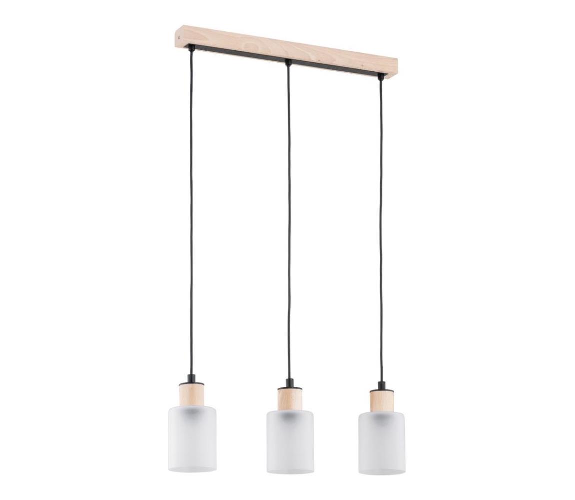 Żyrandol na lince NATUR 3xE27/60W/230V