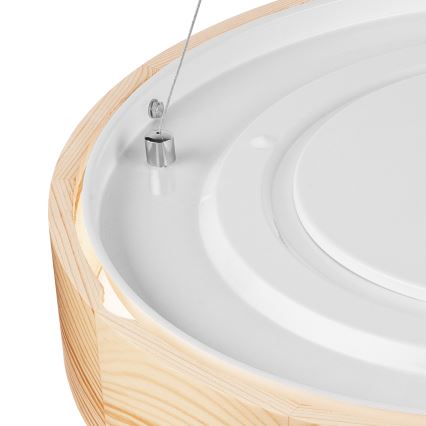 Żyrandol na lince NATURAL 3xE27/60W/230V ø 47 cm sosna