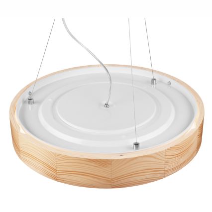 Żyrandol na lince NATURAL 3xE27/60W/230V ø 47 cm sosna