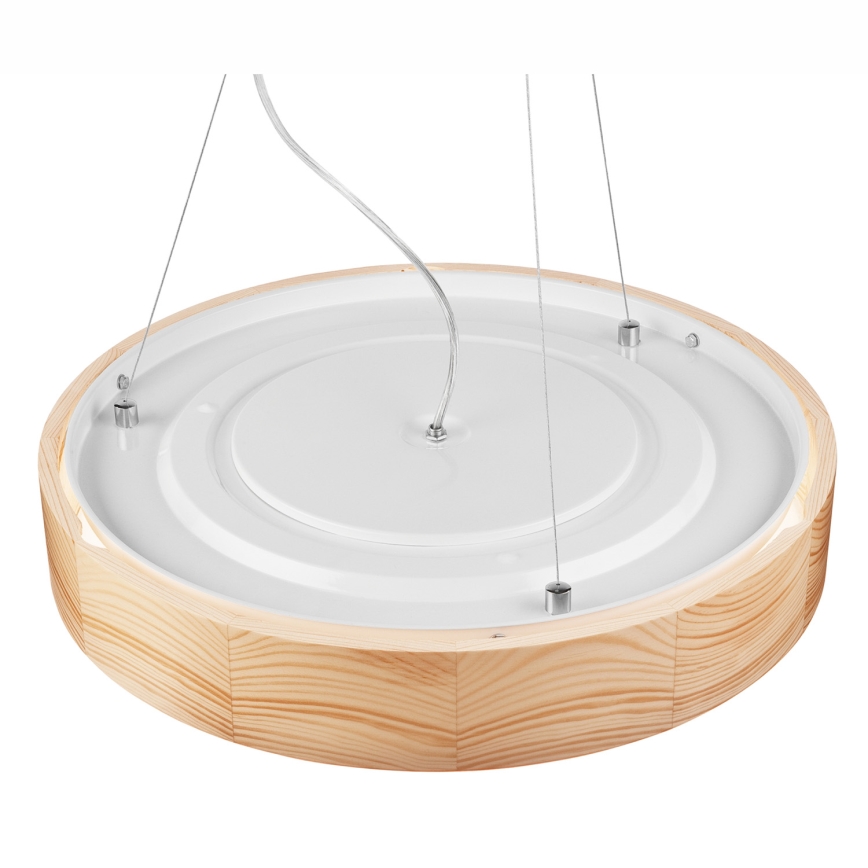 Żyrandol na lince NATURAL 3xE27/60W/230V ø 47 cm sosna