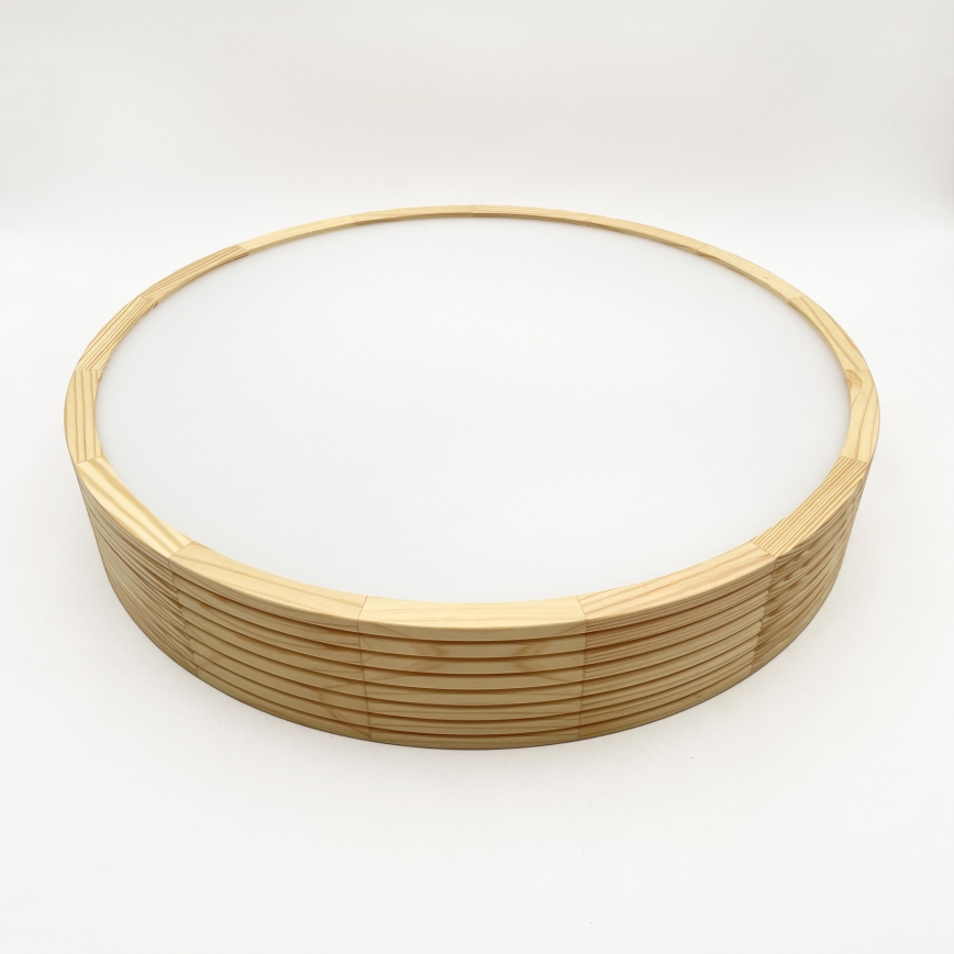 Żyrandol na lince NATURAL MODERN 3xE27/15W/230V śr. 47,5 cm sosna