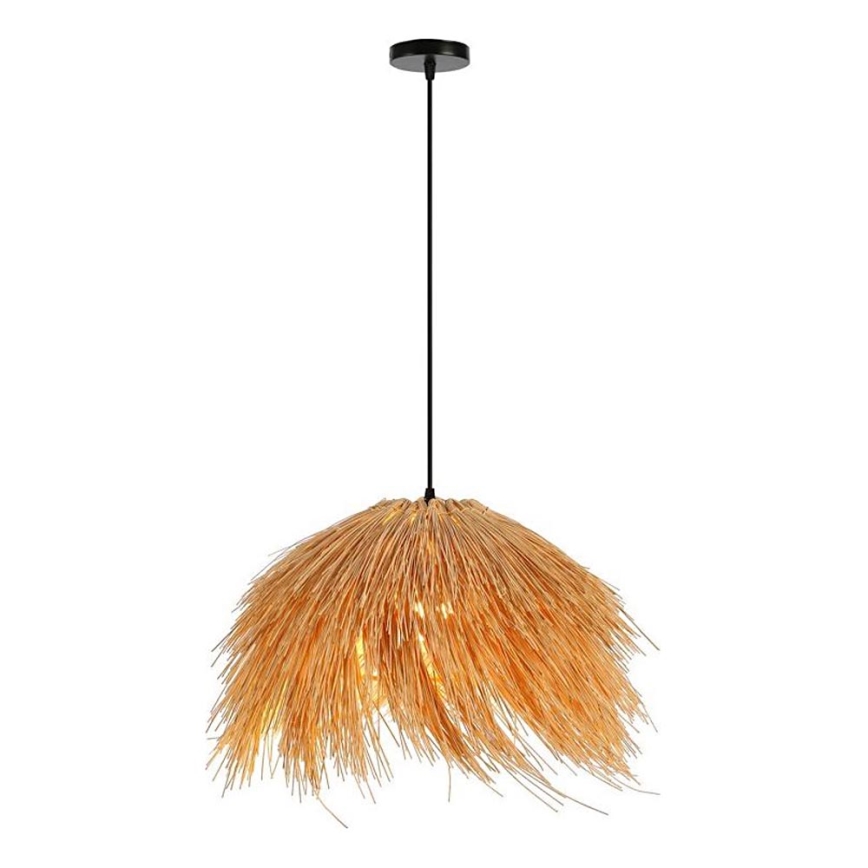 Żyrandol na lince NATURALEZA 1xE27/40W/230V śr. 55 cm rattan