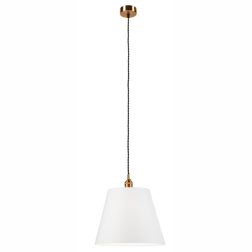 Żyrandol na lince NELLY 1xE27/60W/230V biały/miedziany
