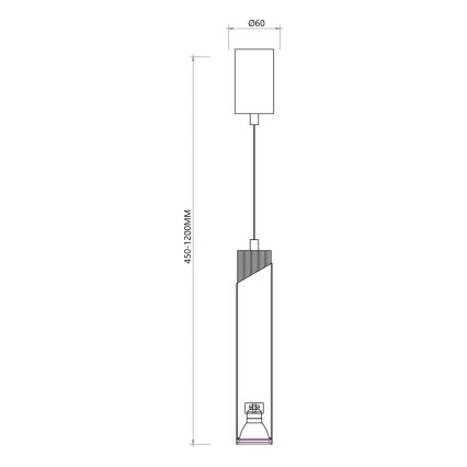 Żyrandol na lince NEO 1xGU10/8W/230V biała +