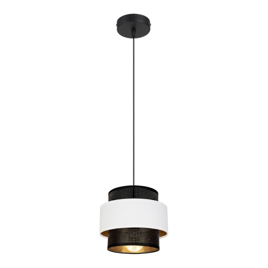 Żyrandol na lince NESS 1xE27/60W/230V czarny/biały