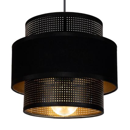 Żyrandol na lince NESS 2xE27/60W/230V śr. 30 cm czarny