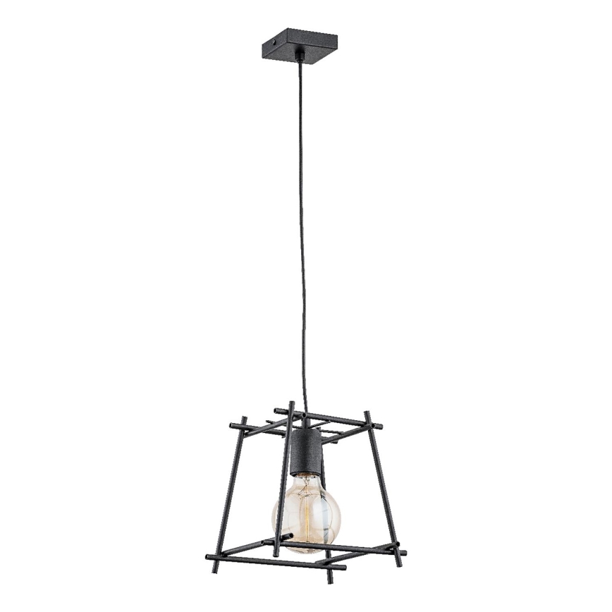 Żyrandol na lince NETI 1xE27/15W/230V czarny