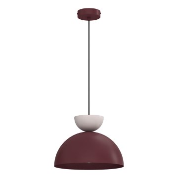 Żyrandol na lince NEVIS 1xE27/15W/230V śr. 29 cm bordowy