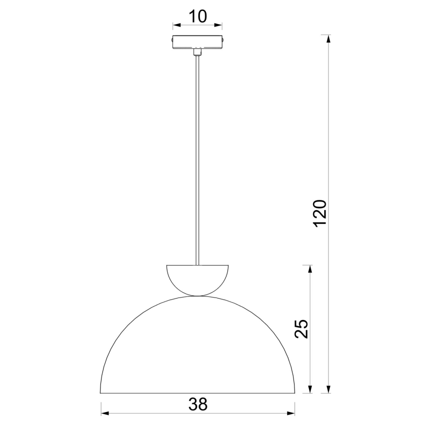 Žyrandol na lince NEVIS 1xE27/15W/230V śr. 38 cm kremowy