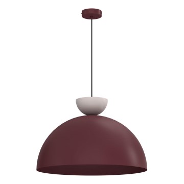 Žyrandol na lince NEVIS 1xE27/15W/230V śr. 50 cm bordowy