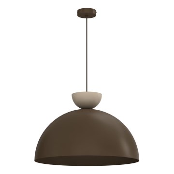 Žyrandol na lince NEVIS 1xE27/15W/230V śr. 50 cm brązowy