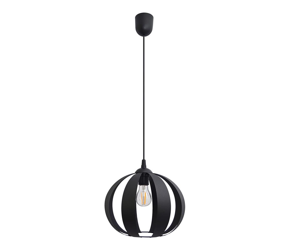 Żyrandol na lince NEWTON 1xE27/15W/230V czarny