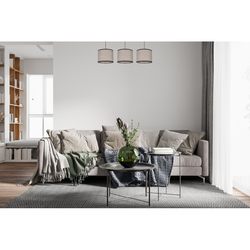 Żyrandol na lince NEXO 3xE27/60W/230V