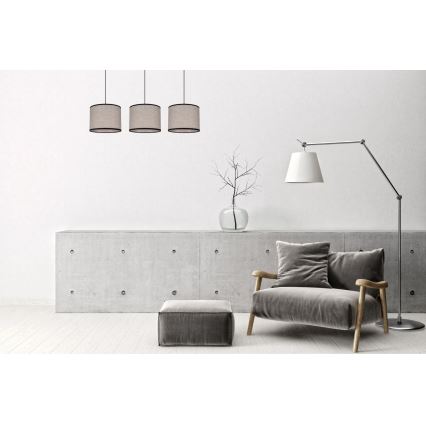 Żyrandol na lince NEXO 3xE27/60W/230V