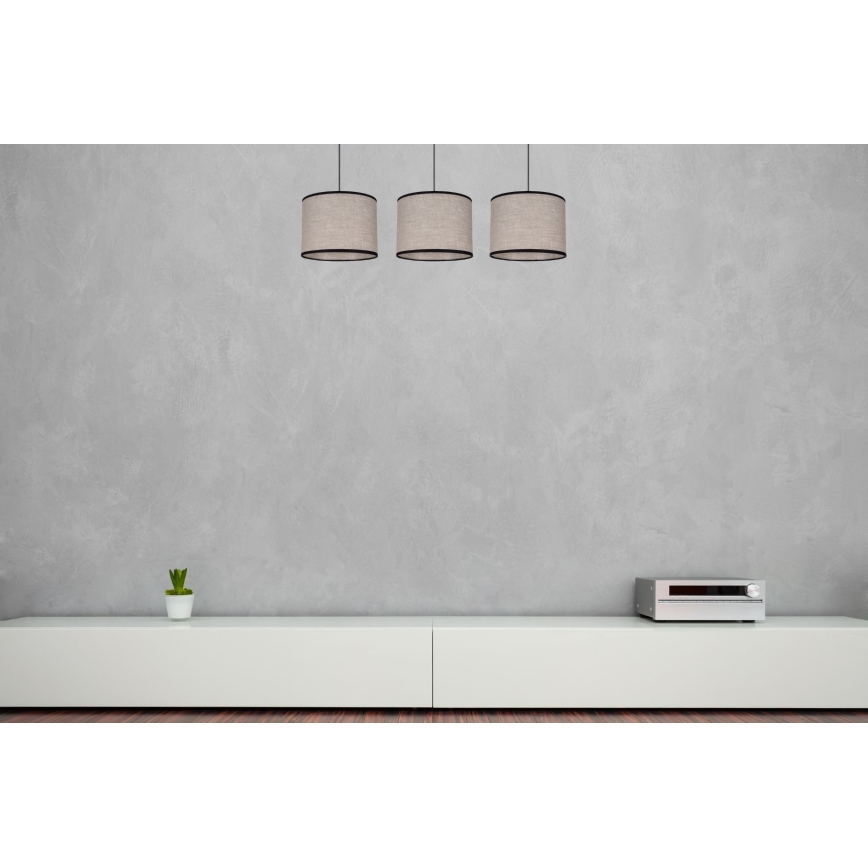 Żyrandol na lince NEXO 3xE27/60W/230V
