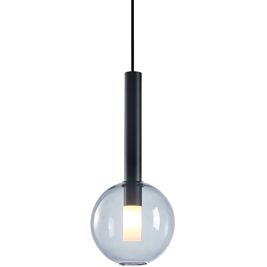 Żyrandol na lince NIKO 1xG9/9W/230V śr. 15 cm czarny