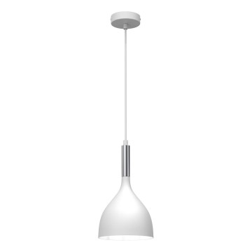 Żyrandol na lince NOAK 1xE27/15W/230V biały/chrom błyszczący